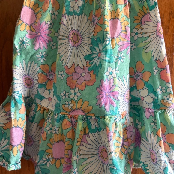 Jumping Beans Floral Kids Dress - Green and Pink - Picture 6 of 6